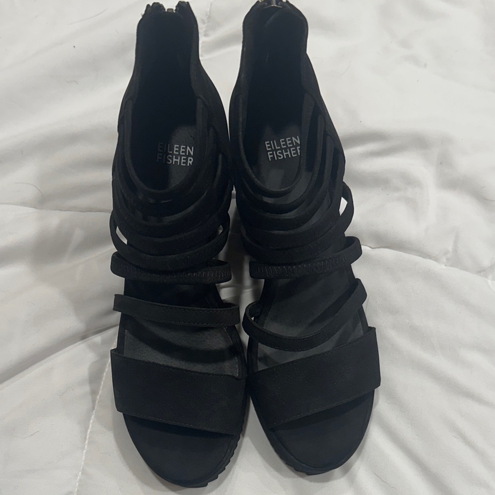 Eileen Fisher Women's Elegant Black Sandals